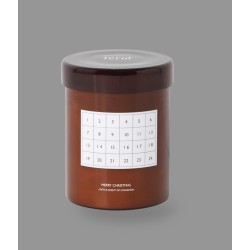 Scented Calendar candle - orange brown