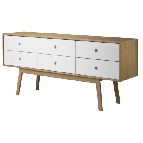 OUT OF STOCK - Oak / White - sideboard Butler A86 - FDB Møbler