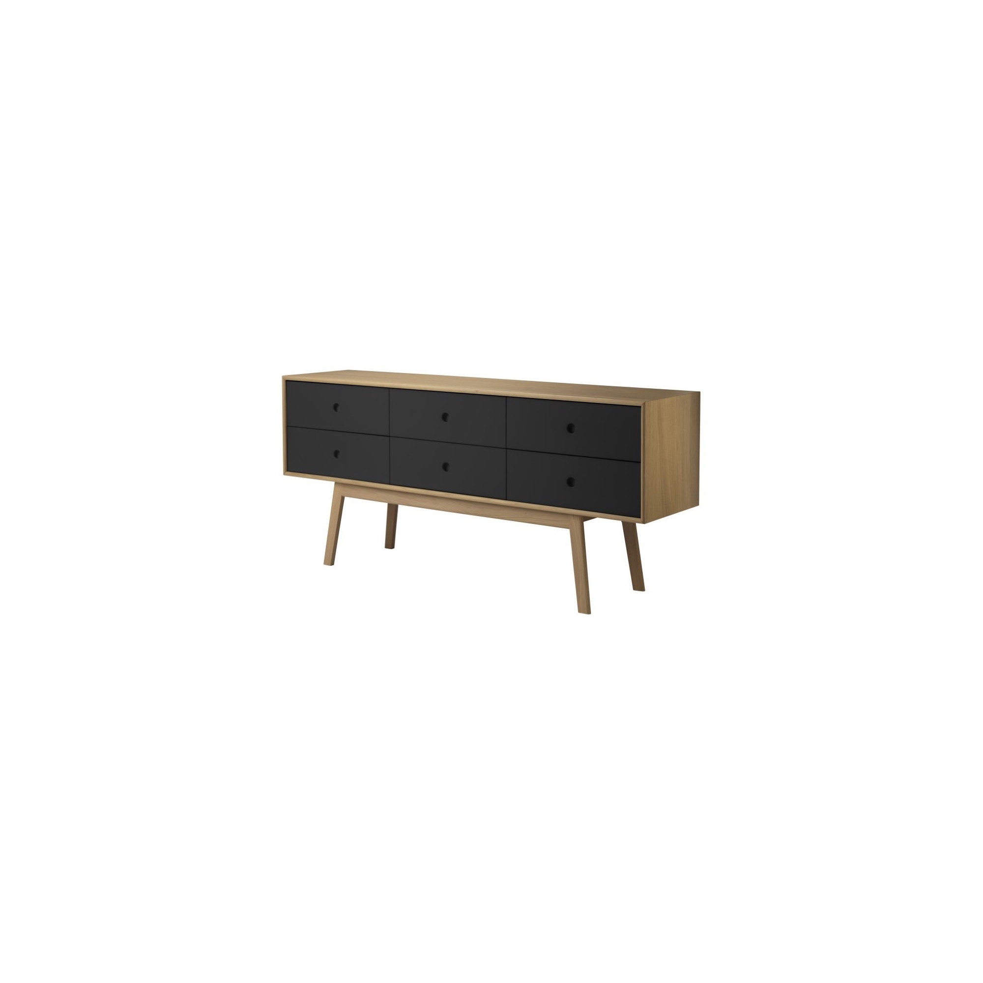 OUT OF STOCK - Oak / Black - sideboard Butler A86 - FDB Møbler