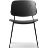 black lacquered oak / black - 3060 Søborg chair - Fredericia