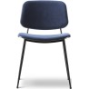 SOLD OUT Front upholstered – Harald 792 + black lacquered oak / black – 3062 Søborg chair (steel) - Fredericia