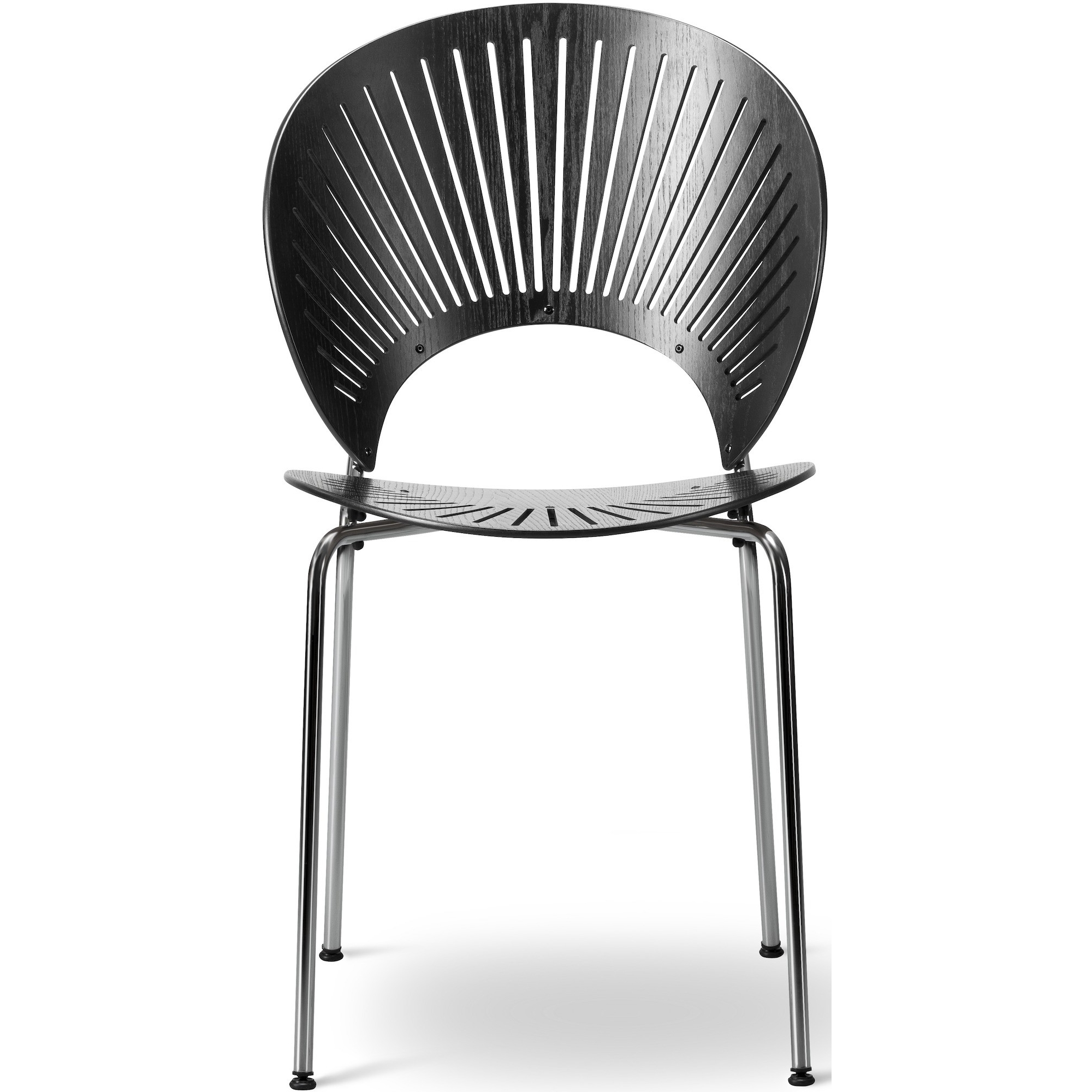 black ash / chrome legs – Trinidad chair 3398 - Fredericia