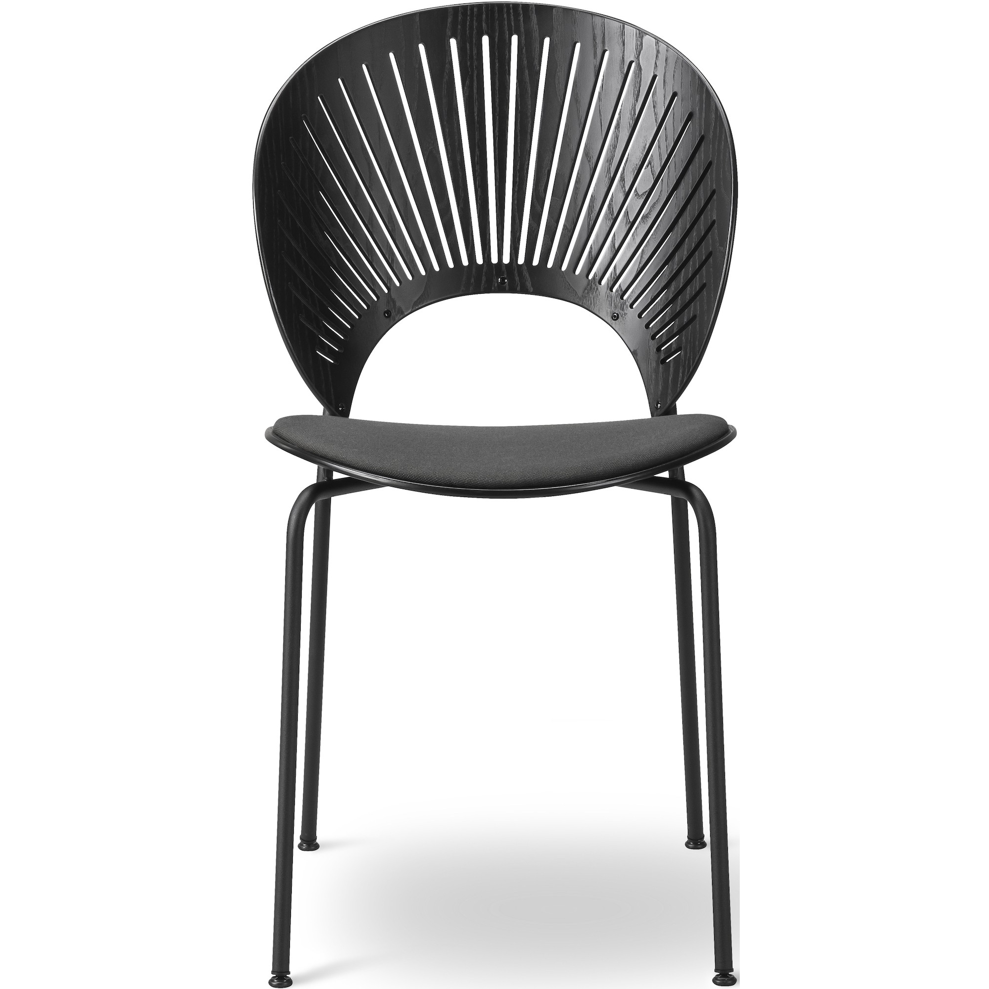 ÉPUISÉ rime 991+ frêne noir / noir – assise rembourrée – chaise Trinidad 3396 - Fredericia