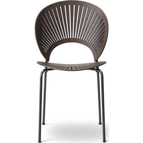 SOLD OUT lacquered smoked oak / flint - Trinidad chair - Fredericia