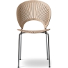 Lacquered oak / chrome - Trinidad chair 3398 - Fredericia