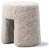 Peau de mouton – Moonlight – pouf Sequoia - Fredericia