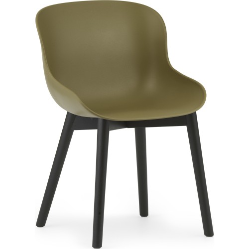 Olive / Chêne peint en noir – Chaise Hyg - Normann Copenhagen