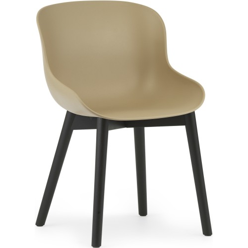 Sand / Black lacquered Oak – Hyg Chair - Normann Copenhagen