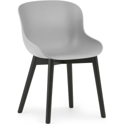 Gris / Chêne peint en noir – Chaise Hyg - Normann Copenhagen