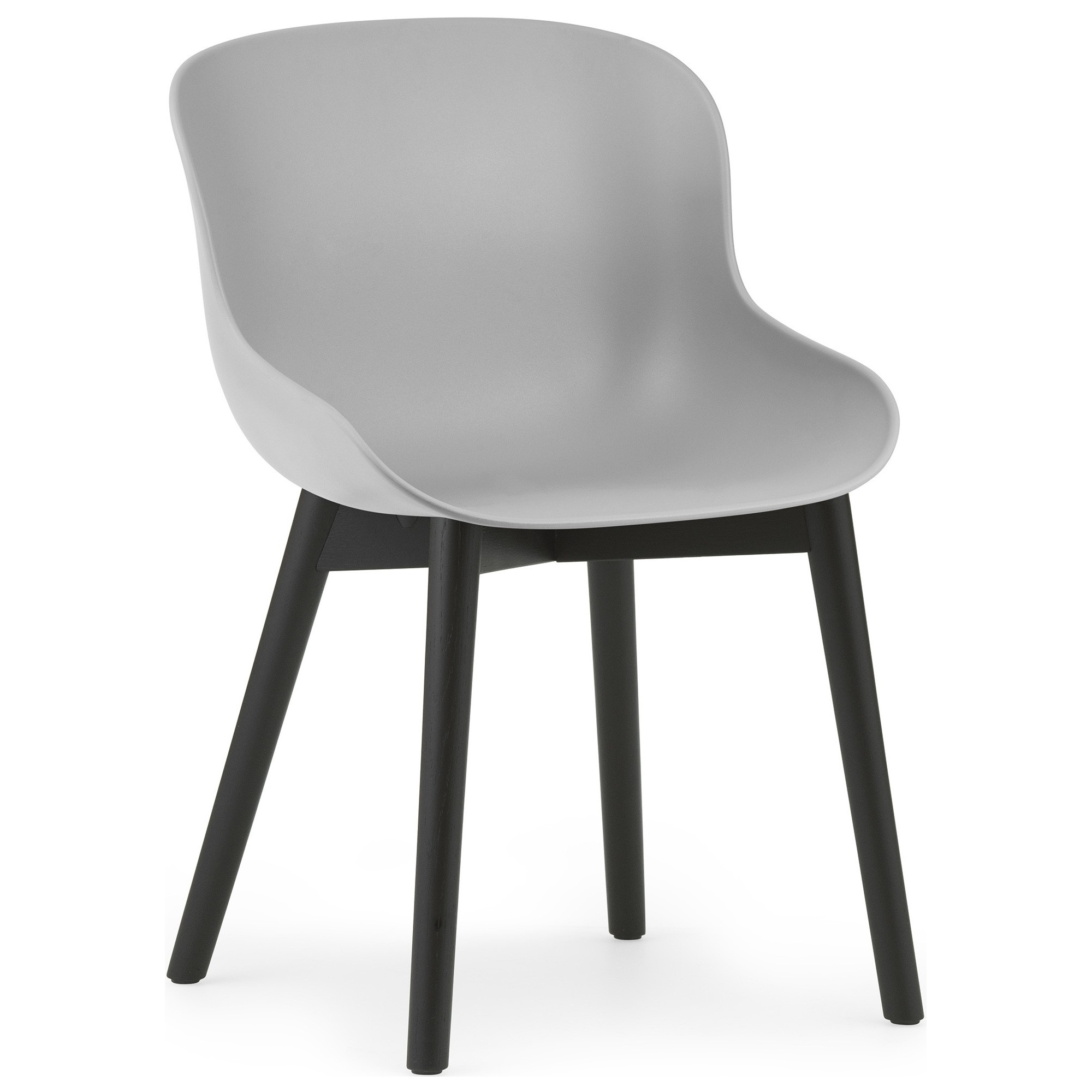 Gris / Chêne peint en noir – Chaise Hyg - Normann Copenhagen