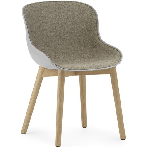 grey / Main Line Flax 26 / oak – front upholstered –  Hyg Chair - Normann Copenhagen