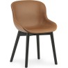 Ultra Brandy leather / black lacquered oak – Full upholstered – Hyg Chair - Normann Copenhagen