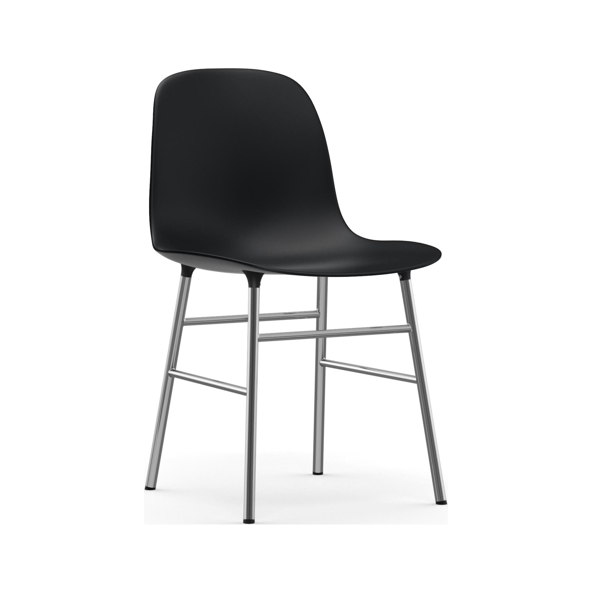 black / chrome – Form Chair - Normann Copenhagen