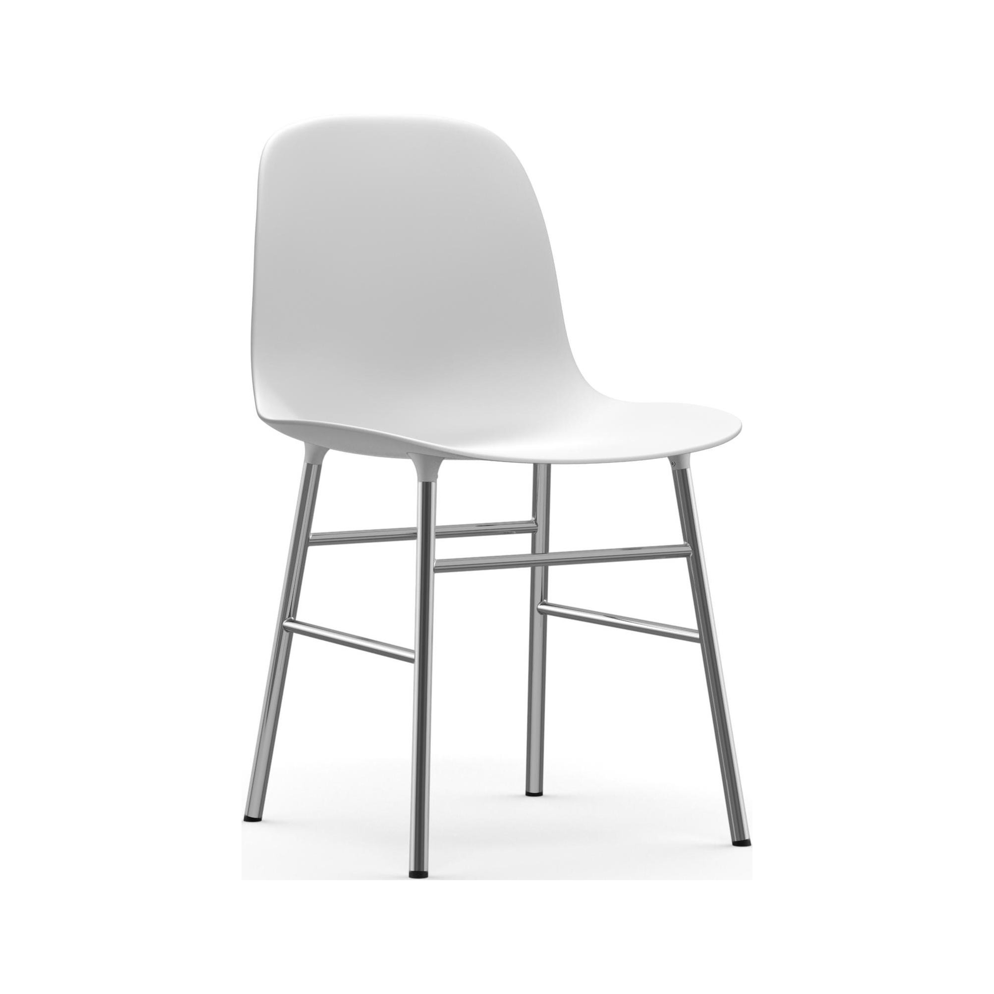 blanc / chrome – Chaise Form - Normann Copenhagen