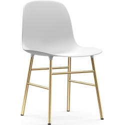 white / brass – Form Chair - Normann Copenhagen