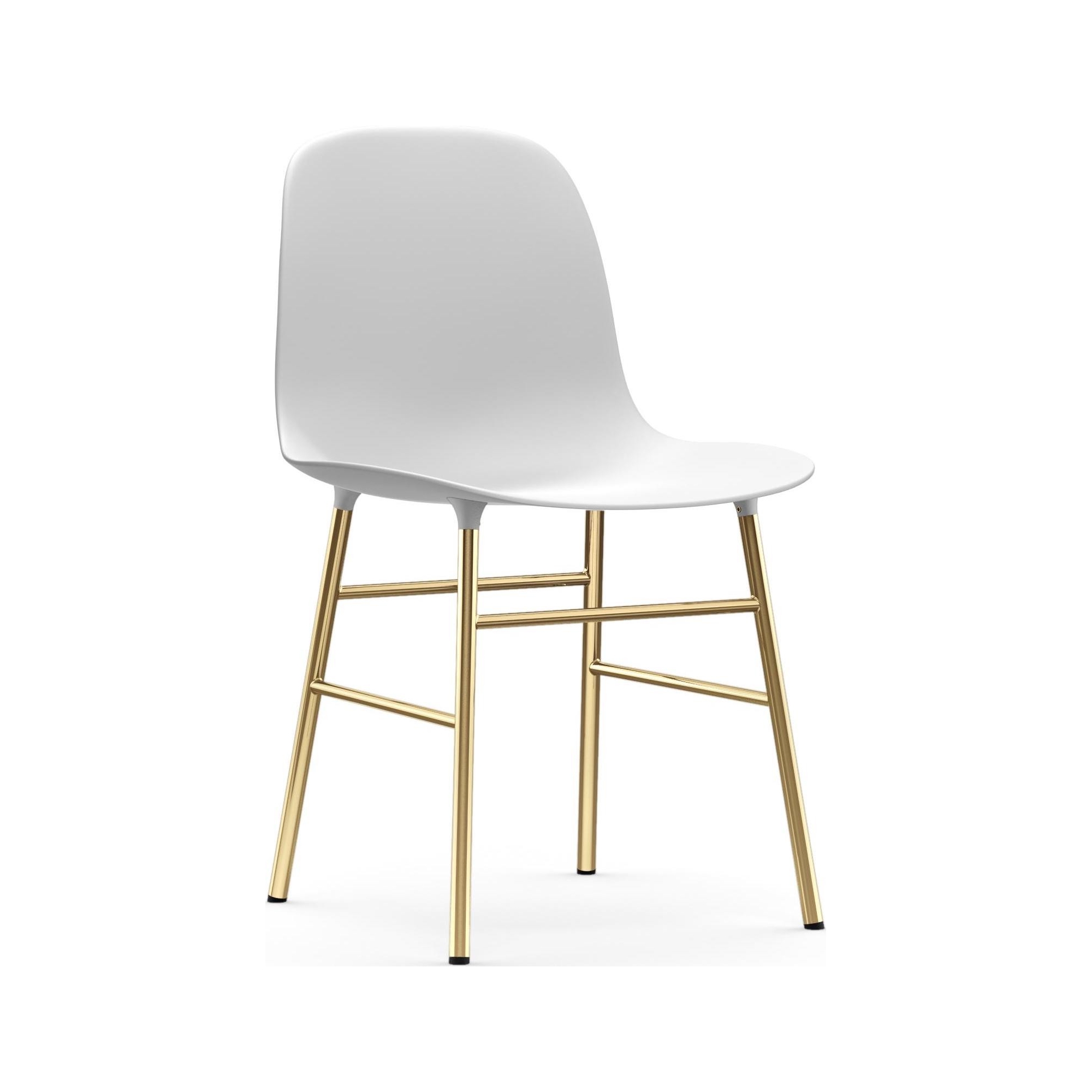 blanc / laiton – Chaise Form - Normann Copenhagen