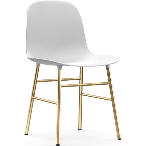 blanc / laiton – Chaise Form - Normann Copenhagen