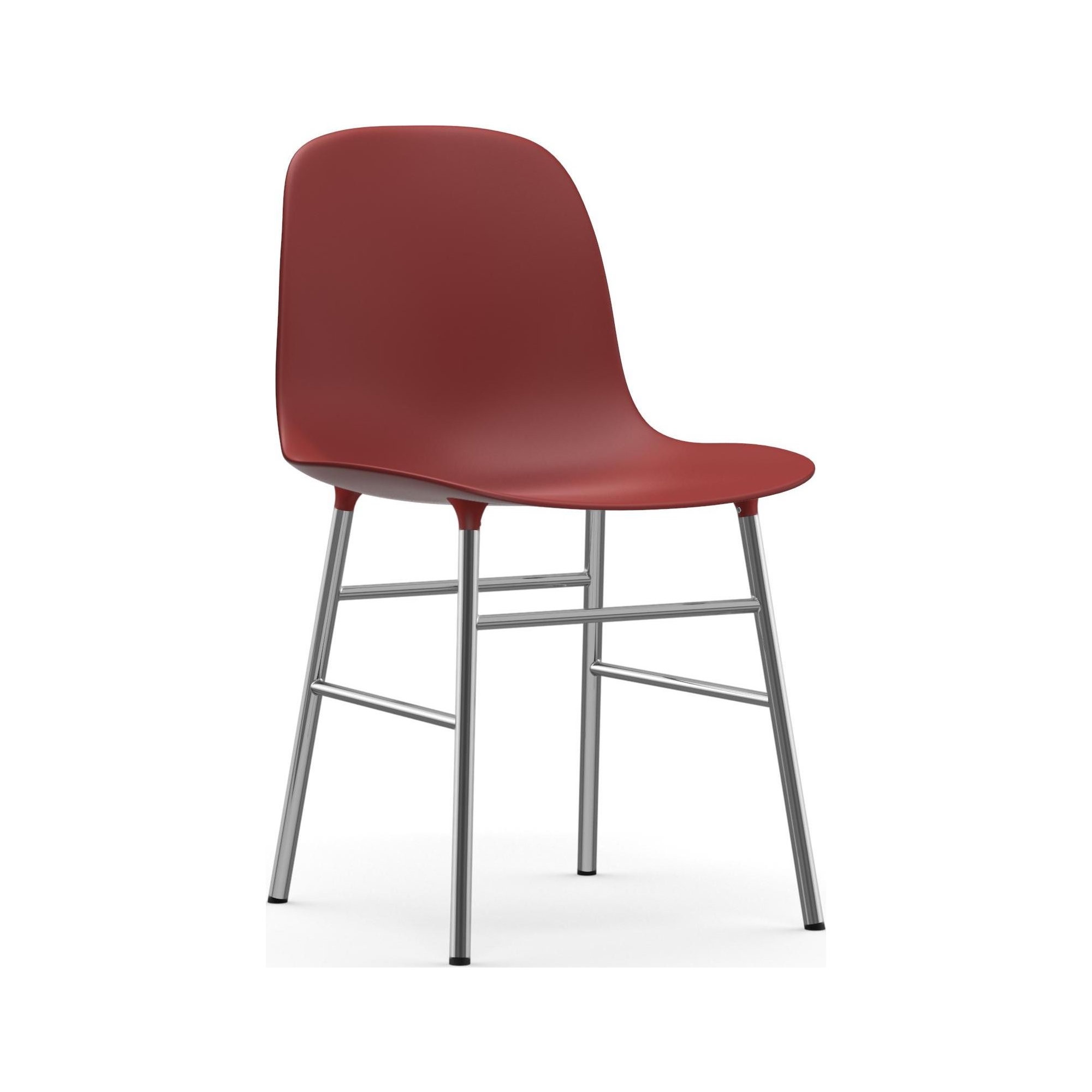 red / chrome – Form Chair - Normann Copenhagen