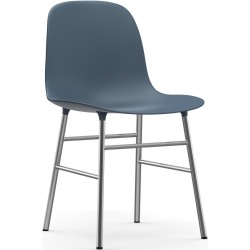 bleu / chrome – Chaise Form - Normann Copenhagen