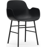 Black / Black – Form Chair with armrests - Normann Copenhagen