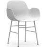 White / White – Form Chair with armrests - Normann Copenhagen