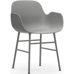 grey / grey – Form Chair with armrests - Normann Copenhagen