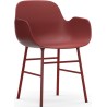 red / red – Form Chair with armrests - Normann Copenhagen