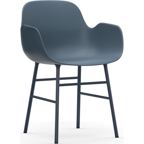 bleu / bleu – Chaise Form avec accoudoirs - Normann Copenhagen