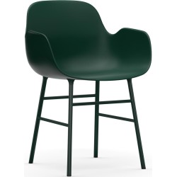 green / green – Form Chair with armrests - Normann Copenhagen