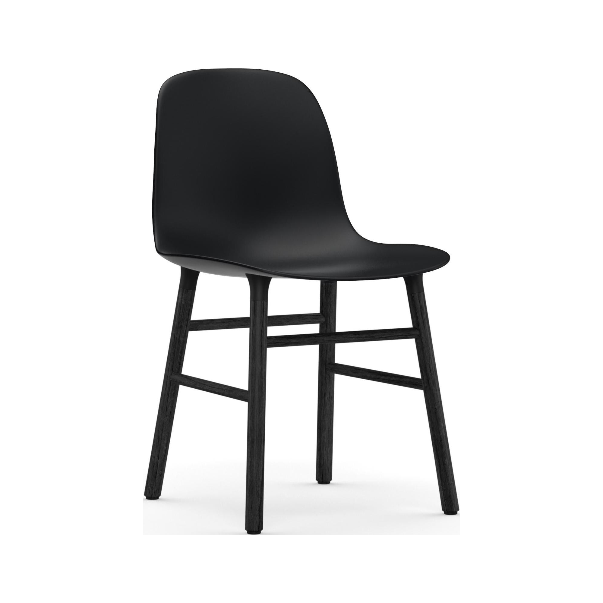 Noir / Chêne peint en noir – Chaise Form - Normann Copenhagen