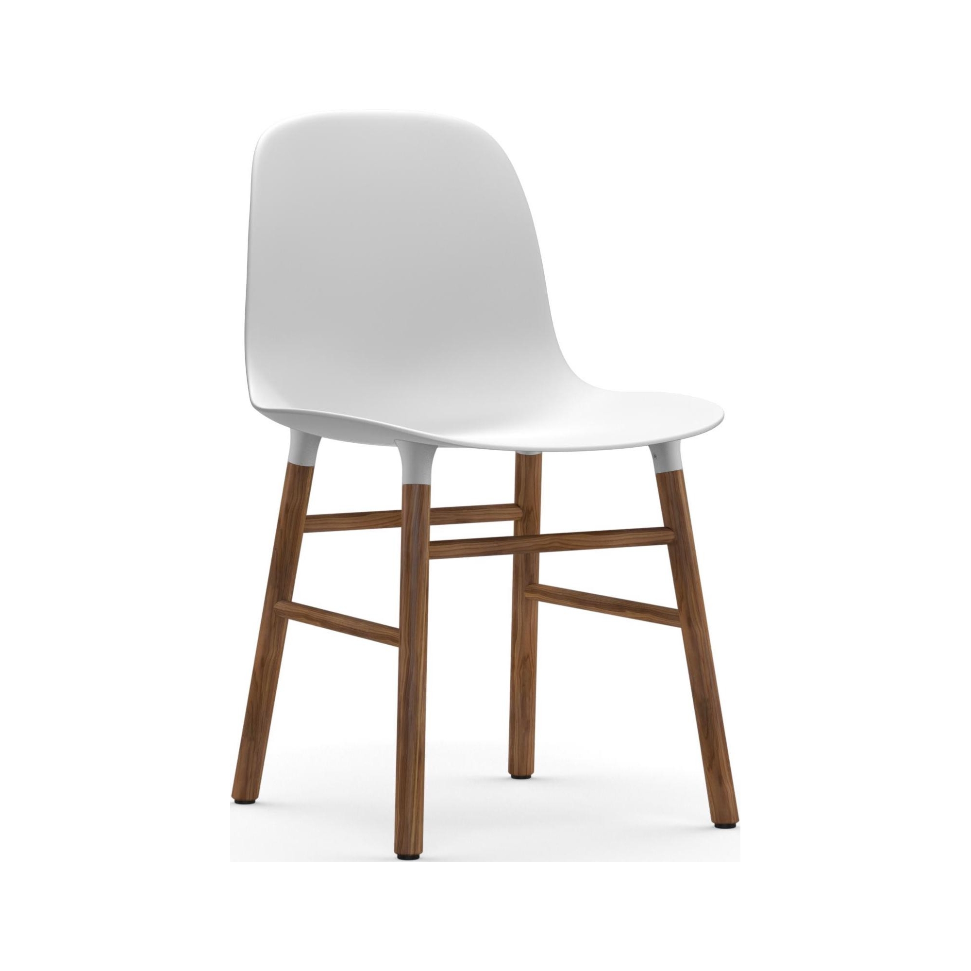 Blanc / Noyer – Chaise Form - Normann Copenhagen