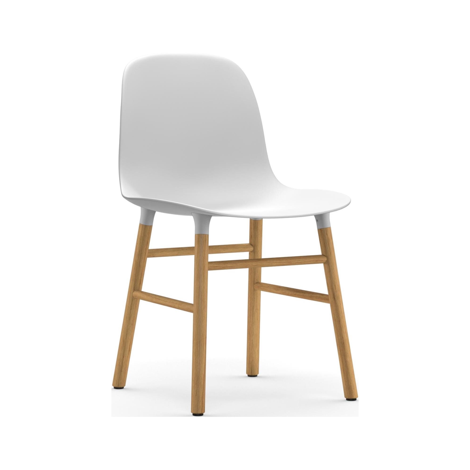 Blanc / Chêne – Chaise Form - Normann Copenhagen