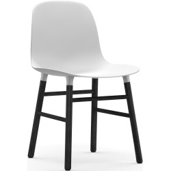 Blanc / Chêne peint en noir – Chaise Form - Normann Copenhagen