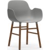 Grey / Walnut – Form Chair with armrests - Normann Copenhagen