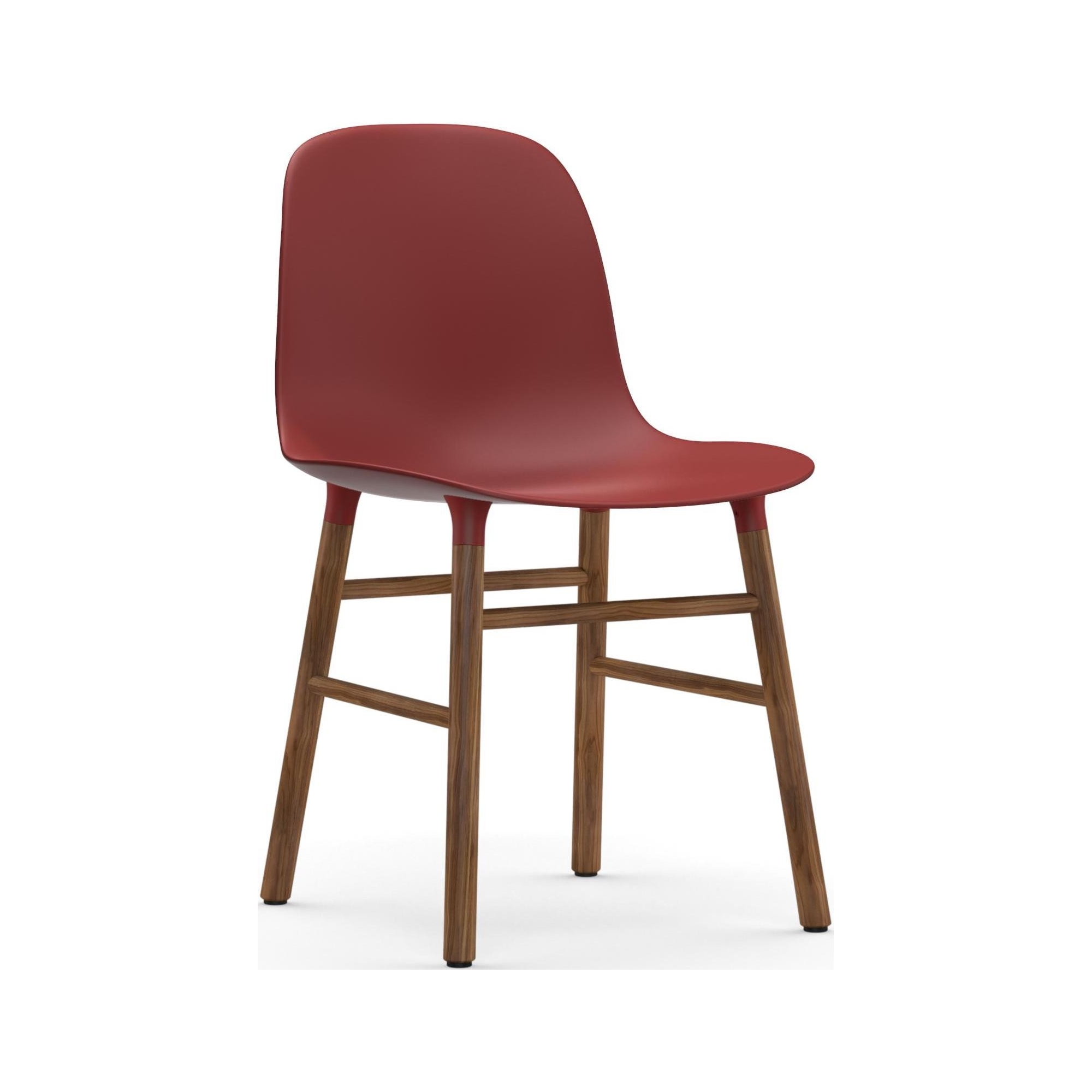 Red / Walnut – Form Chair - Normann Copenhagen