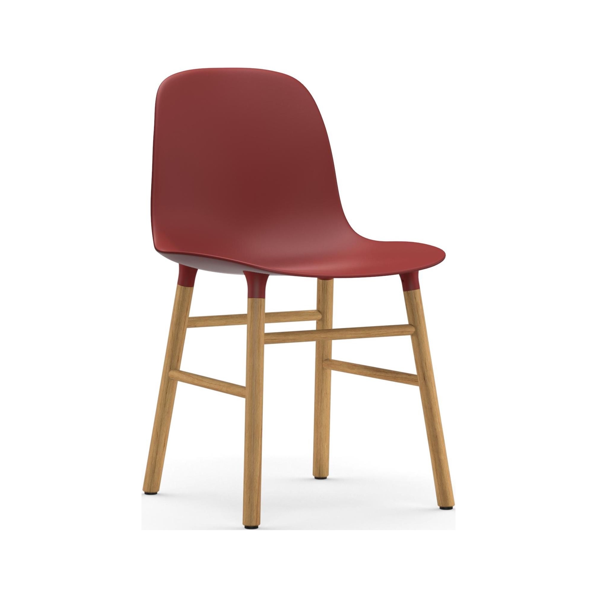 Red / Oak – Form Chair - Normann Copenhagen