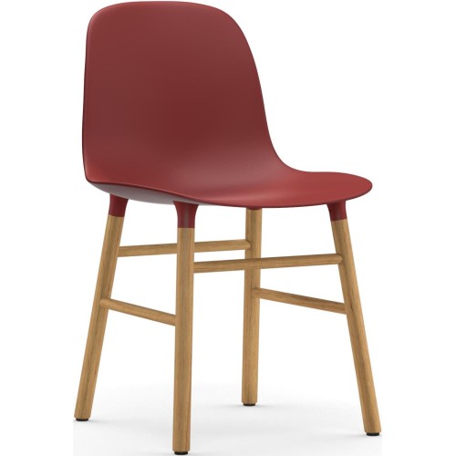 Red / Oak – Form Chair - Normann Copenhagen