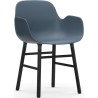 Blue / Black lacquered oak – Form Chair with armrests - Normann Copenhagen