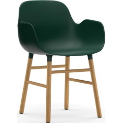 Vert / Chêne – Chaise Form avec accoudoirs - Normann Copenhagen