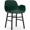 Vert / Chêne peint en noir – Chaise Form avec accoudoirs - Normann Copenhagen