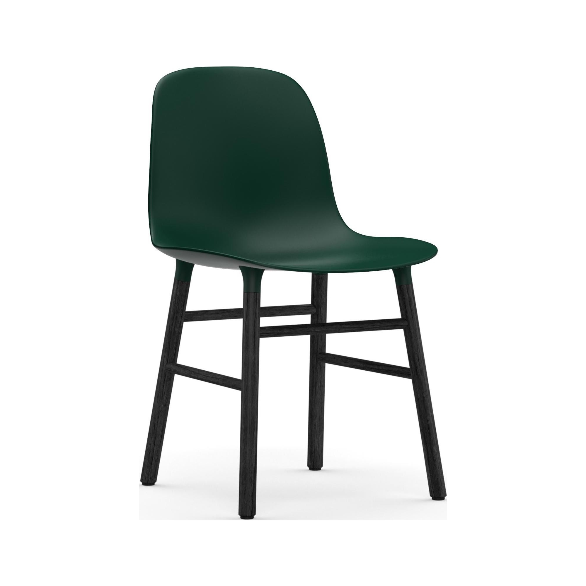 Vert / Chêne peint en noir – Chaise Form - Normann Copenhagen