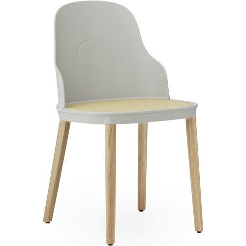 Warm grey / Assise tressée / Chêne – Chaise Allez - Normann Copenhagen