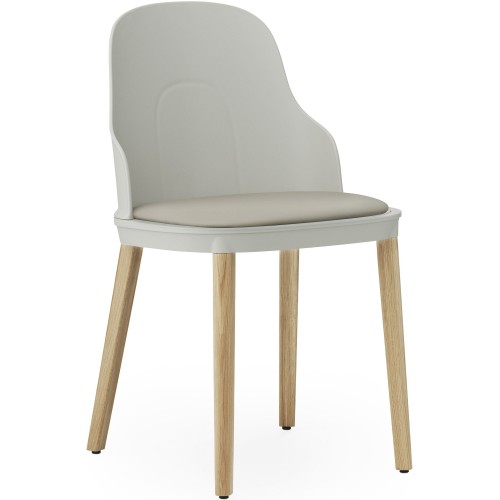 cuir Ultra Warm Grey / Chêne – Chaise Allez - Normann Copenhagen