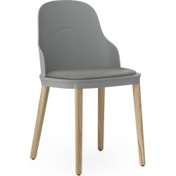 Ultra Grey leather / Oak – Allez Chair - Normann Copenhagen