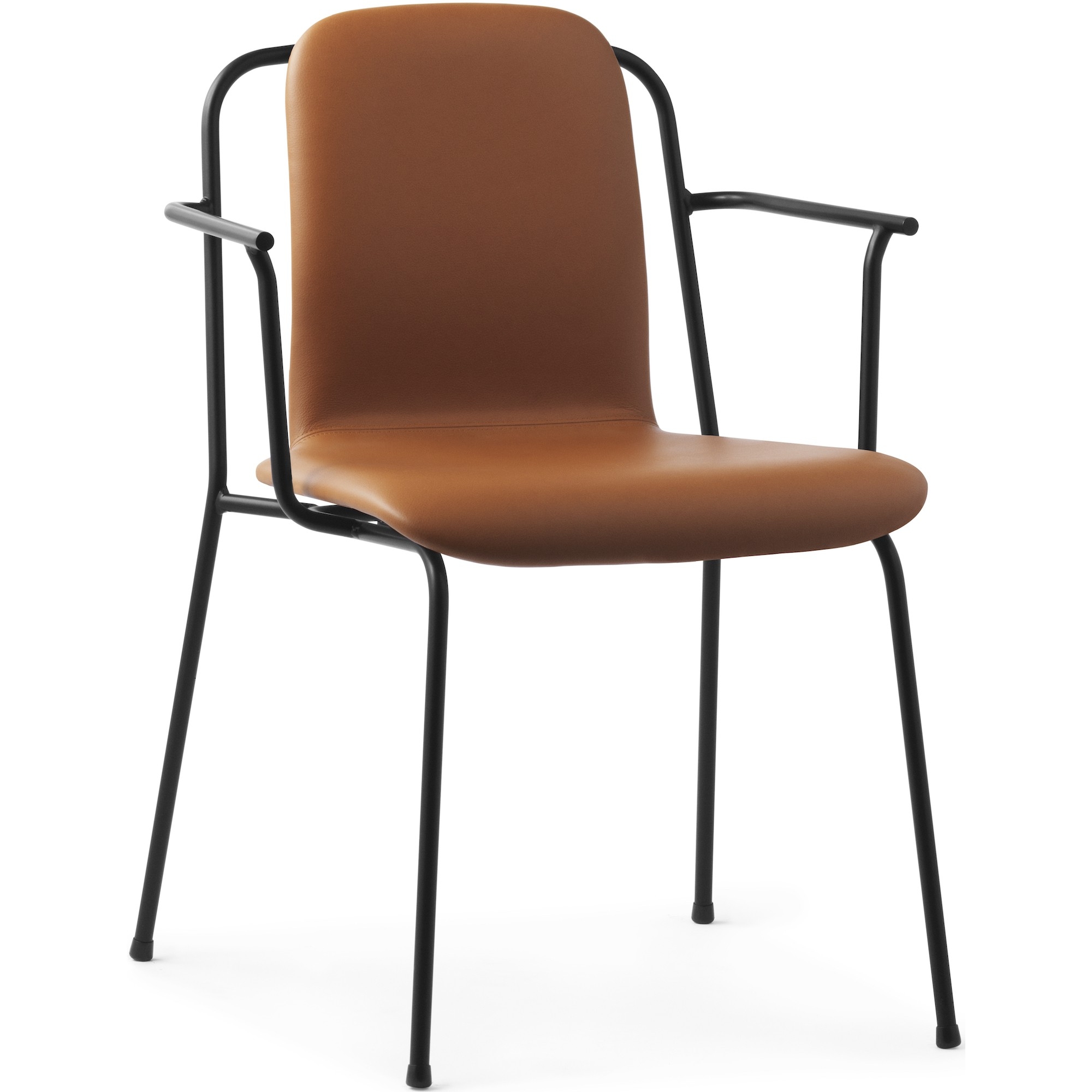 Ultra Brandy leather – full upholstered – Studio Armchair - Normann Copenhagen