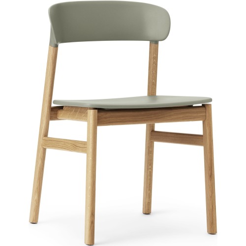 dusty green / oak - Herit chair - Normann Copenhagen