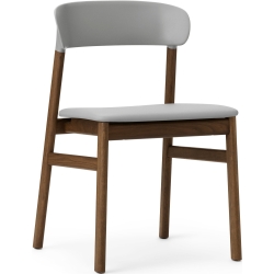 Spectrum leather grey / smoked oak - Herit chair - Normann Copenhagen