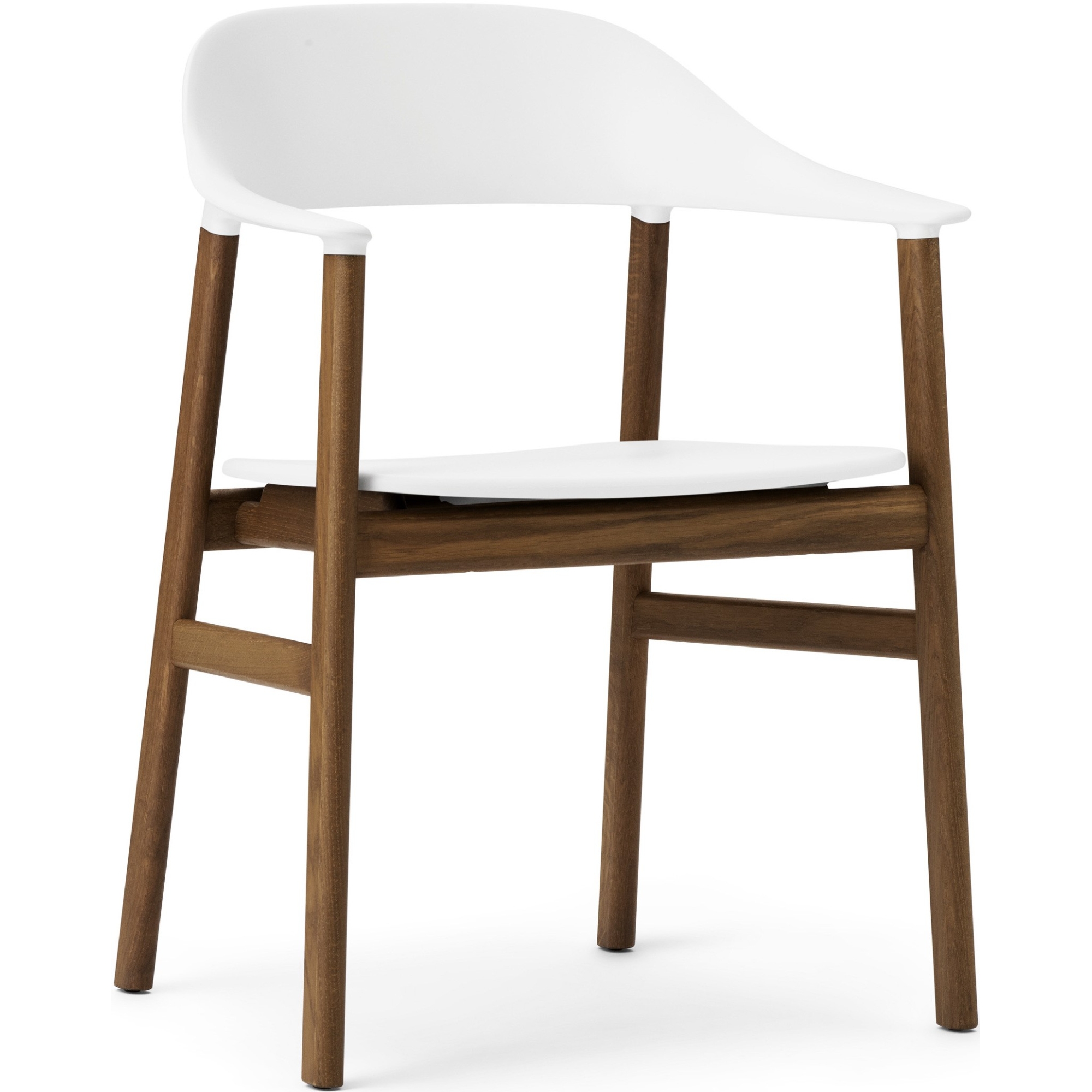 white / smoked oak - Herit armchair - Normann Copenhagen