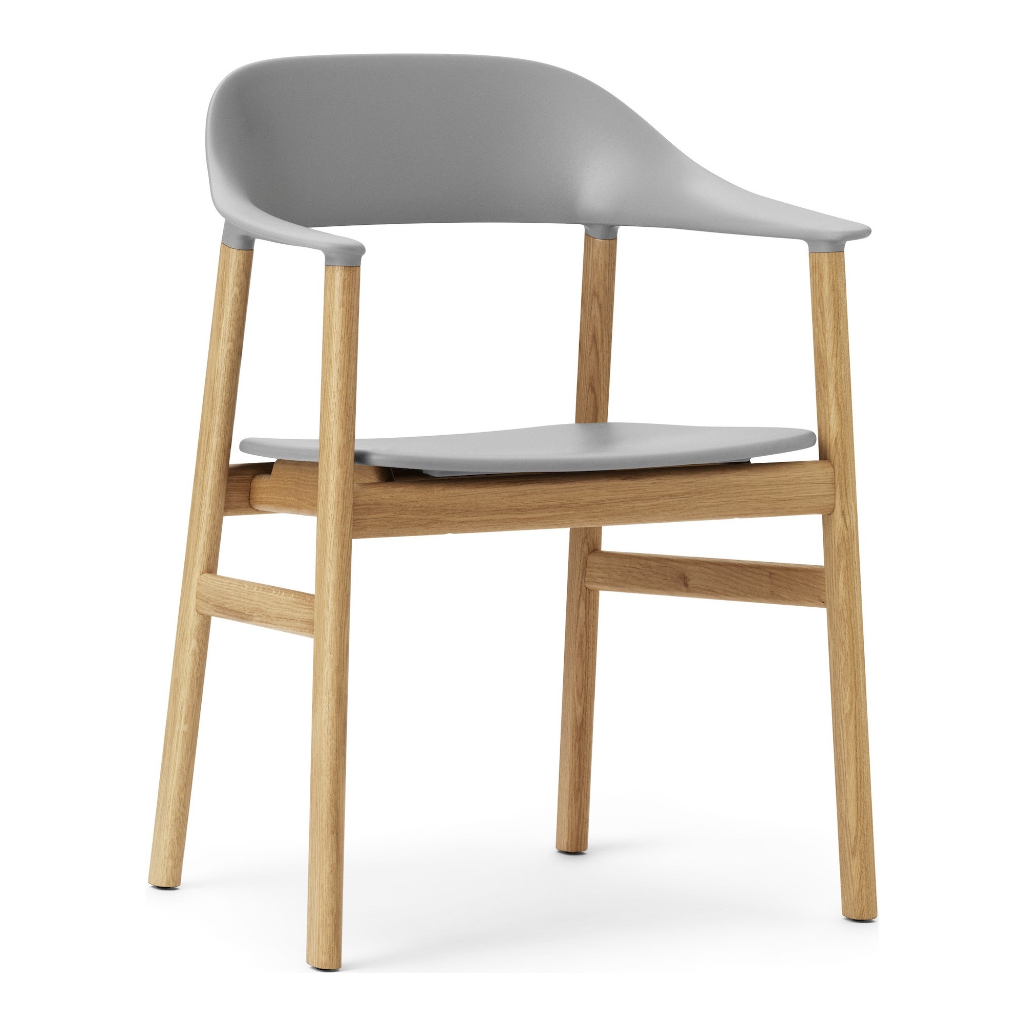 gris / chêne - fauteuil Herit - Normann Copenhagen