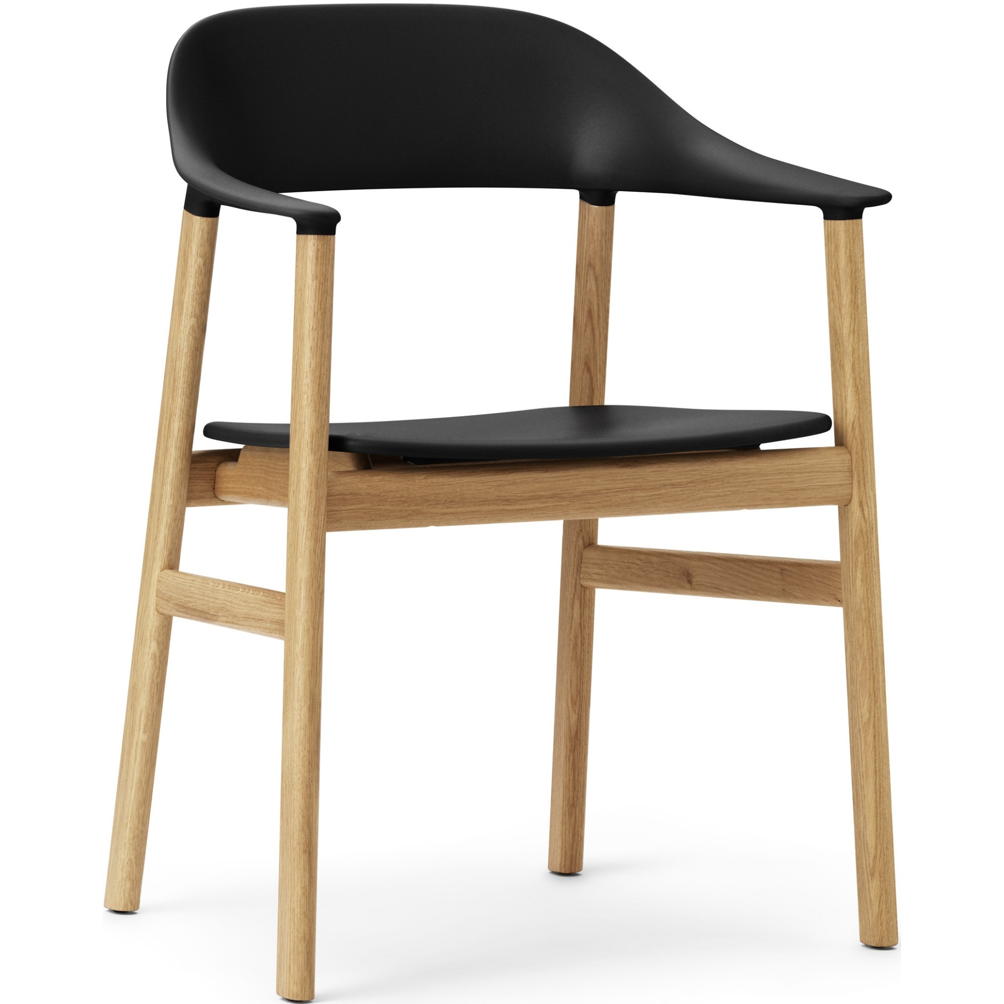 noir / chêne - fauteuil Herit - Normann Copenhagen